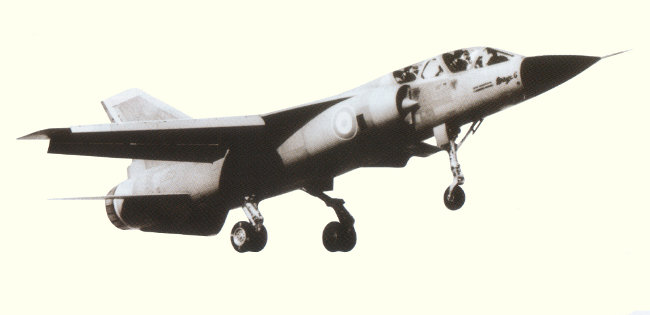 Vue du Mirage G (photo : Le Patrimoine de l'aviation fran&ccedil;aise - Collection Marcel Dassault)