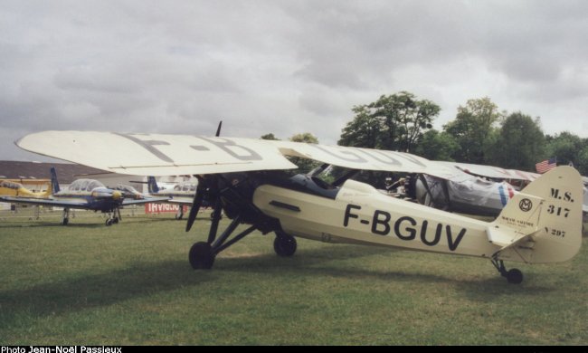 Vue du Morane-Saulnier 317 (photo : JN Passieux, meeting de la Fert&eacute;-Alais 2001)