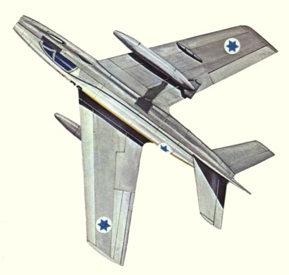 Plan d'un Myst&egrave;re IV A (origine : Fighters, encyclopaedia of world aircraft - Kenneth Munson)
