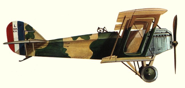 Vue d'un Packard-Lep&egrave;re LUSAC-11 (origine : Les Avions des origines &agrave; la Premi&egrave;re Guerre mondiale - Enzo Angelucci/Paolo Matricardi)