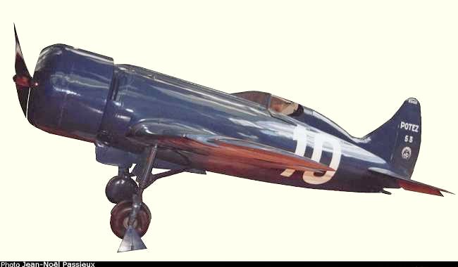 Vue du monoplan Potez 53 (photo : JN Passieux - Mus&eacute;e de l'Air et de l'Espace du Bourget)