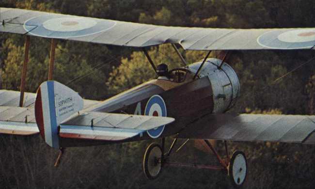 Vue du Sopwith Pup (photo : John W.R. Taylor/Le monde fascinant des avions David Mondey)