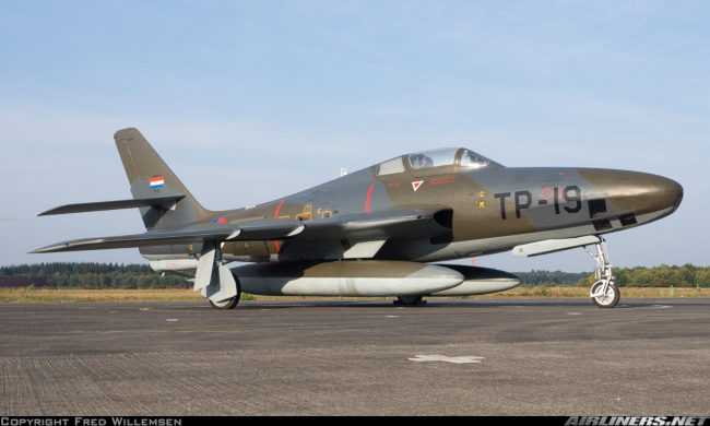 Vue d'un RF-84F (photo : Fred Willemsen)