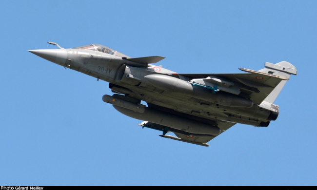 Vue d'un Rafale C (photo : G&eacute;rard Meilley)