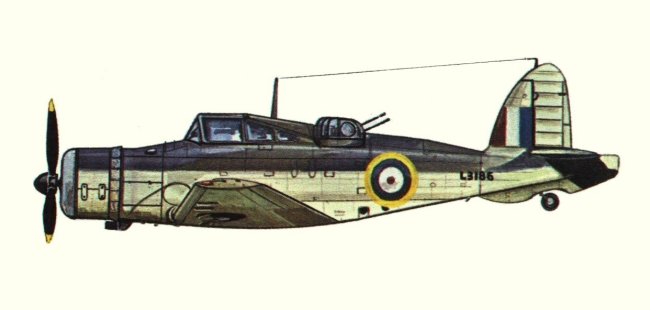 Vue d'un Roc de la Fleet Air Arm (origine : Fighters 1939-1945 - Kenneth Munson)