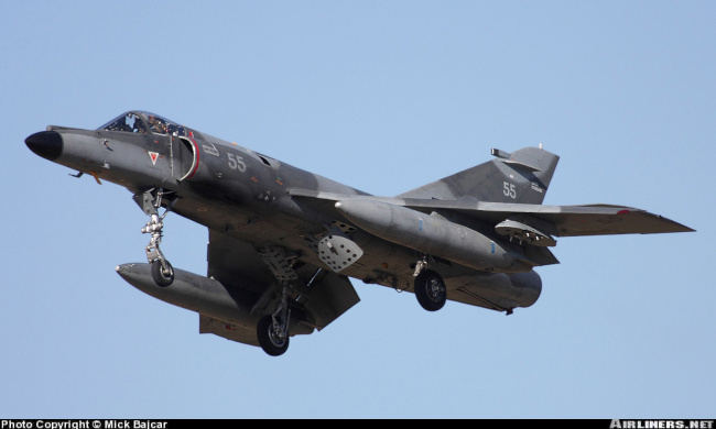 Vue d'un Super Etendard (photo : Mick Bajcar)