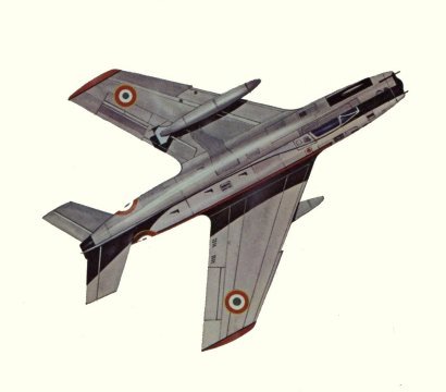 Plan d'un Super-Myst&egrave;re B-2 (origine : Fighters, encyclopaedia of world aircraft - Kenneth Munson)