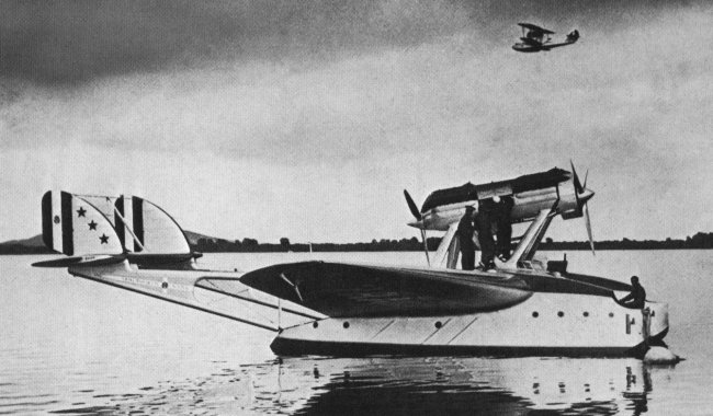 Vue d'un S.55 (photo : Histoire de l'aviation Ren&eacute; Chambe)