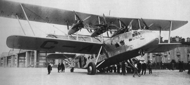 Vue du Scylla de l'Imperial Airways (photo : Histoire de l'aviation Ren&eacute; Chambe - Keystone)