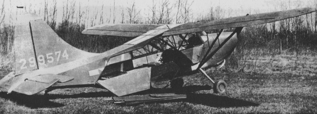 Vue d'un L-5B Sentinel (photo : Jane's fighting aircraft of World War II)