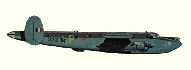 Vue d'un Shackleton Mk. 3 (origine : Bombers, encyclopaedia of world aircraft - Kenneth Munson)