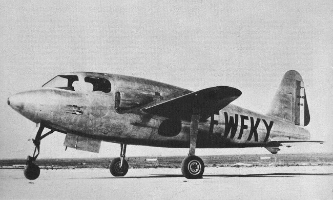 Vue d'un SO-6000 Triton (photo : Jane's pocket book 12 Research and experimental aircraft - Michael J.H. Taylor)