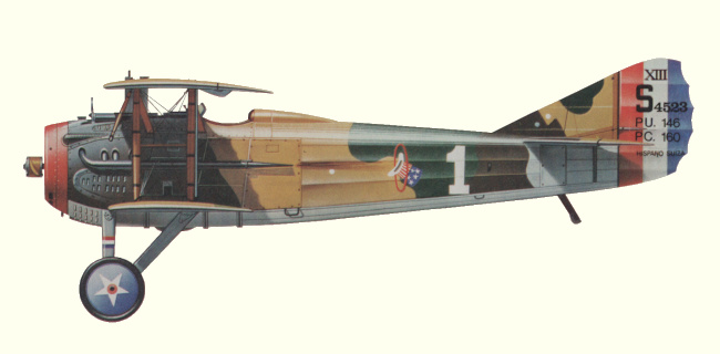 Vue d'un chasseur Spad XIII am&eacute;ricain