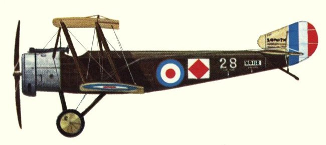 Vue d'un biplan 1&frac12; Strutter Type 9700 (origine : Bombers 1914-1919 - Kenneth Munson)