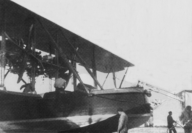 Vue d'un hydravion Tellier 1000 ch (origine : L'aviation maritime fran&ccedil;aise pendant la Grande Guerre - ARDHAN - No&euml;l)
