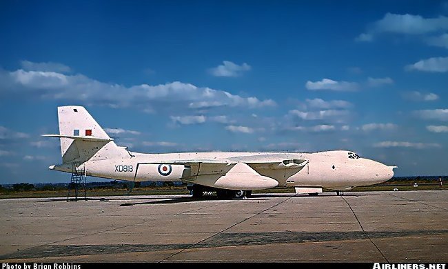 Vue d'un Vickers Valiant, a&eacute;roport d'Harare, Zimbabwe 1959 (photo : Brian Robbins)