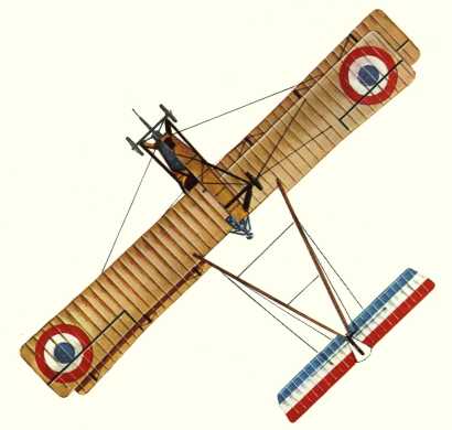 Plan d'un Voisin 5 B.2 (origine : Bombers 1914-1919 - Kenneth Munson)