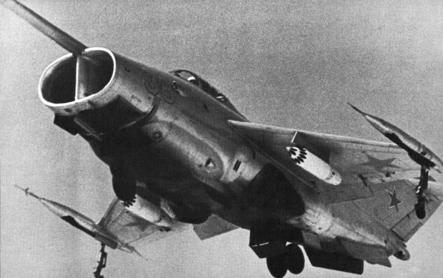 Vue d'un Yak-36 (photo : Jane's pocket book 12 Research and experimental aircraft - Michael J.H. Taylor)