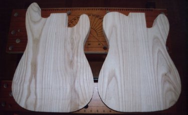 Caisse Stratocaster apr&egrave;s d&eacute;coupe au ruban (photo : JN Passieux)